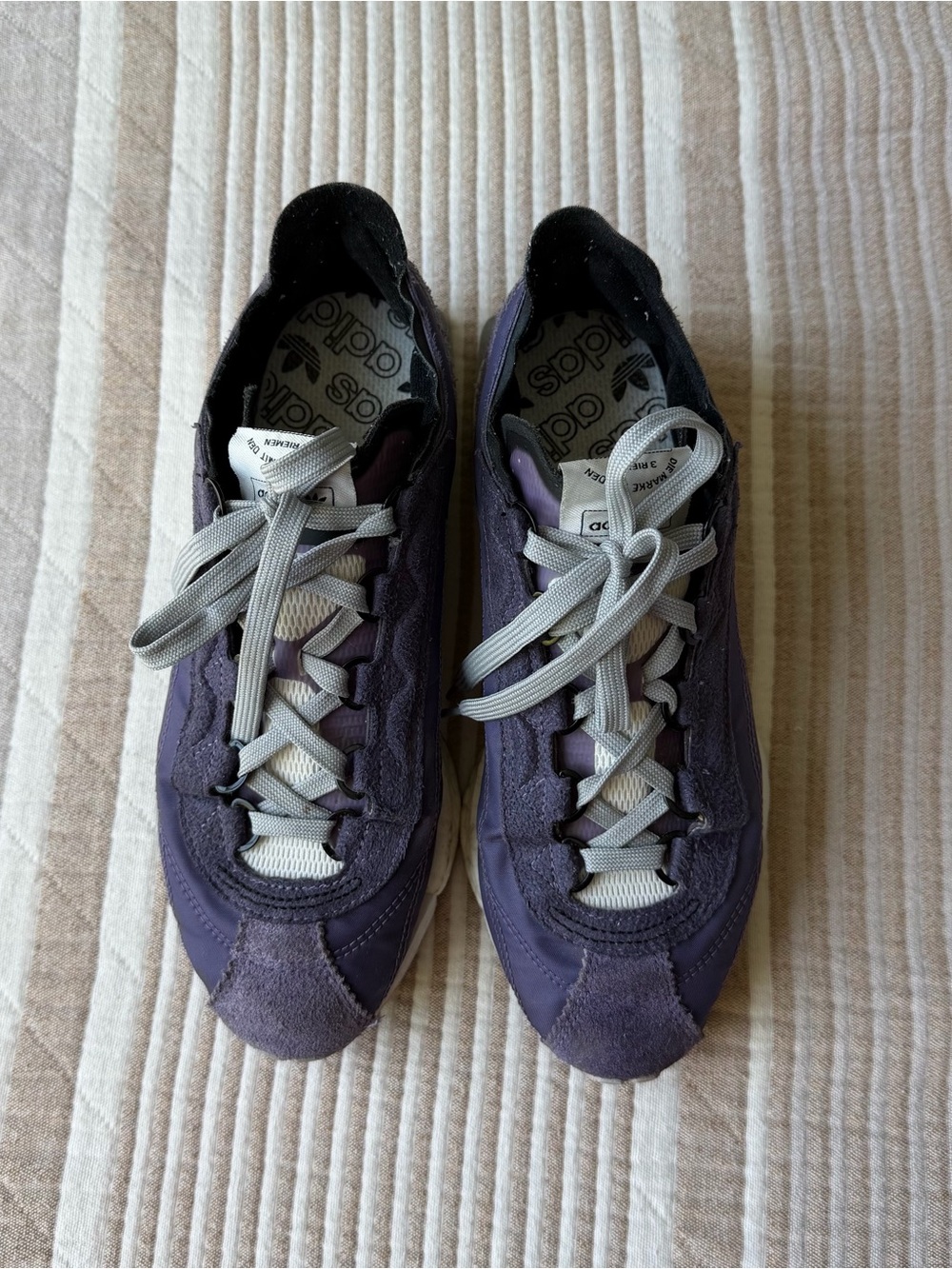adidas Women's Purple and Gray Casual Sneakers